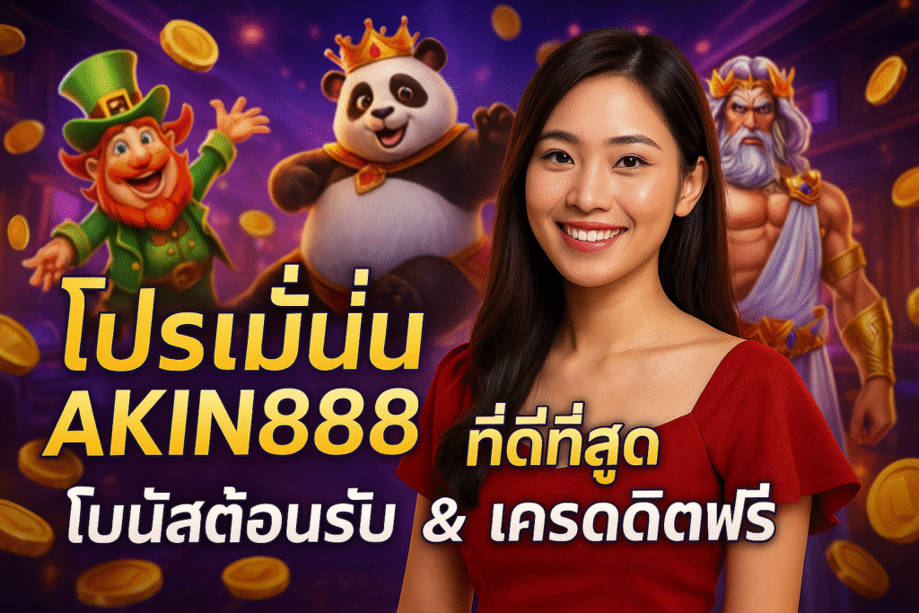 โปรโมชั่น AKIN888 ที่ดีที่สุด โบนัสต้อนรับ & เครดิตฟรี