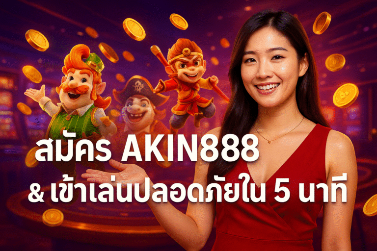 สมัคร AKIN888 & เข้าเล่นปลอดภัยใน 5 นาที