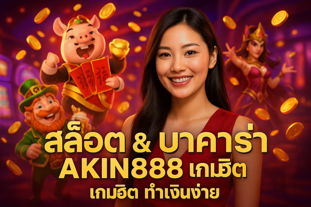 สล็อต & บาคาร่า AKIN888 เกมฮิต ทำเงินง่าย
