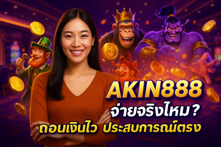 AKIN888 จ่ายจริงไหม? ถอนเงินไว ประสบการณ์ตรง