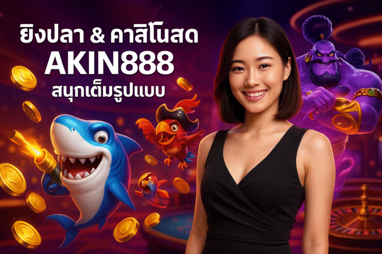 ยิงปลา & คาสิโนสด AKIN888 สนุกเต็มรูปแบบ
