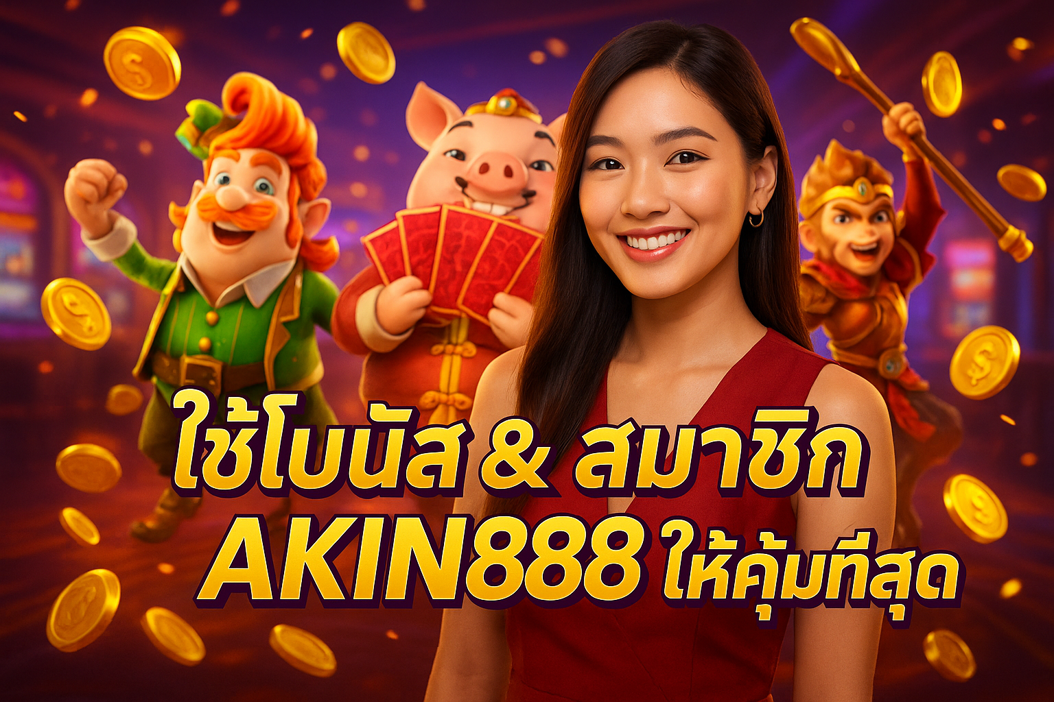 ใช้โบนัส &สมาชิก AKIN888 ให้คุ้มที่สุด